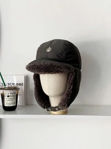 1pc Unisex Warm, Windproof, Thermal Lined Earflap Hat, Cold Weather Outdoor Activities Like Cycling, Skiing In Autumn/Winter