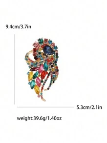 Luxury Crystal Brooch For Women Party Banquet Jewelry Gift Dress Skirt Accessory