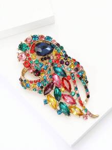 Luxury Crystal Brooch For Women Party Banquet Jewelry Gift Dress Skirt Accessory