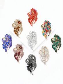 Luxury Crystal Brooch For Women Party Banquet Jewelry Gift Dress Skirt Accessory