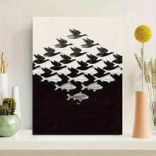 Bird And Fish Canvas Wall Art  Movie-Inspired Poster, Perfect For Living Room & Dorm Decor, Ideal Gift For Holidays