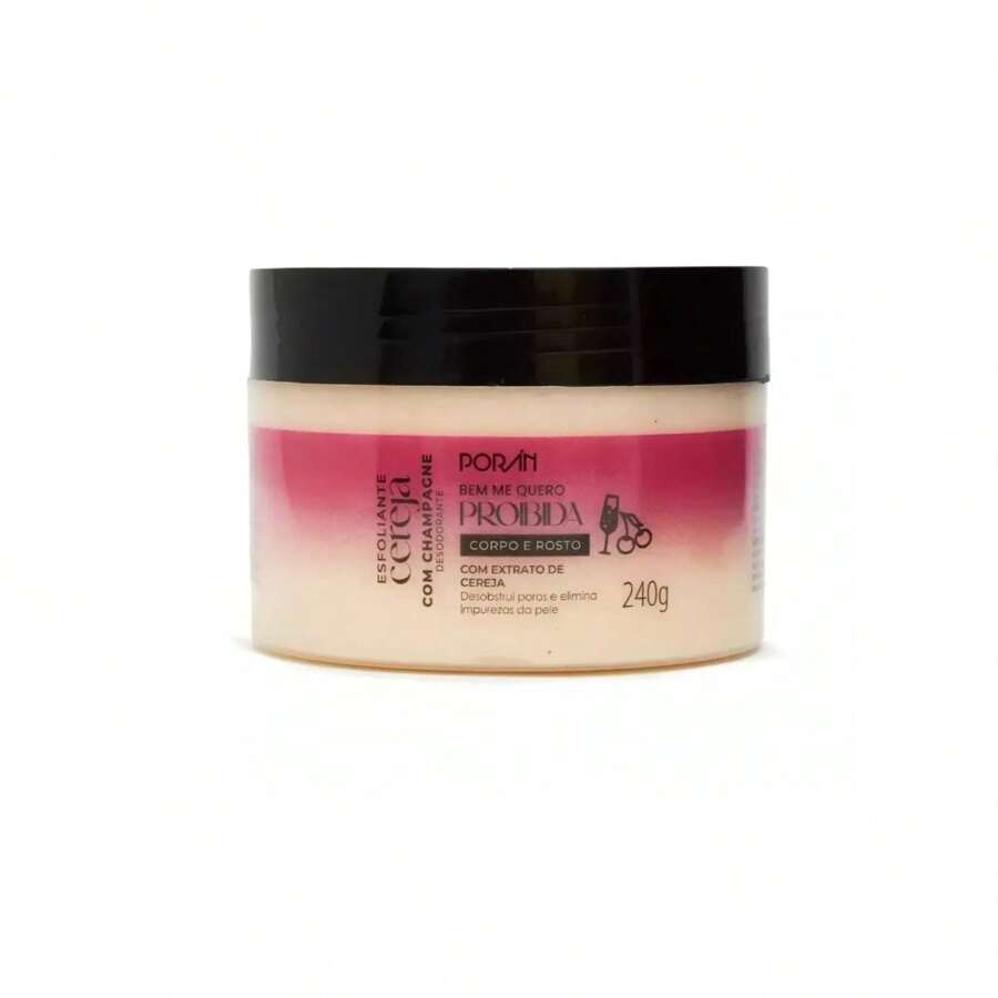 Poran Cherry And Champagne Complete Body Care Kit - Exfoliant, Moisturizer, Body Oil And Body Splash - 櫻桃和香檳去角質霜 - 查看 1
