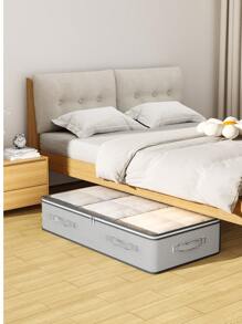 1 PIEZA Bolsa de almacenamiento debajo de la cama con ventana transparente, bolsa de almacenamiento portátil de gran capacidad, adecuada para ropa, edredones, mantas, organizador de almacenamiento y organización de ropa para el hogar y el dormitorio