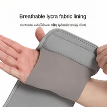 2 Pcs/Set Adjustable Wrist Support Brace With Splint, Breathable Wrist Stabilizer Wrap, Hand Wash Only, Suitable For All Seasons Gym Gym Wristbands Accessories - Black - View 6