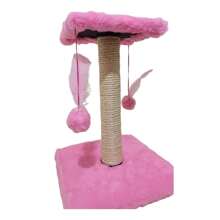 Cat Scratching Post/Cat Scratching Post With Rattle Balls And Ropes In The Same Color As The Product - 淺粉色 - 查看 2