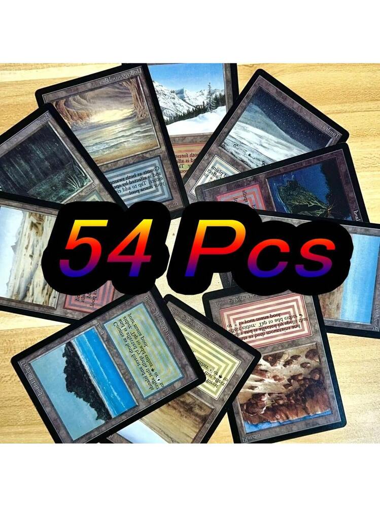 54pcs BlACK Core Magic The Gathering Cards P9 Dual Land Fetch Land Shock  Lands Proxy Cards - Product Video