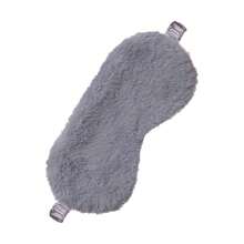 Yamel 4 Stücke Satin Augenmaske aus Seide, flauschige Schlafmasken, weiche Plüsch Schlafbrille mit Satinrückseite, Reise Schlaf Augenmasken