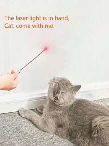 1pc/2pcs/5pcs Random Mini Portable Laser Pointer Cat Toy, Pet Training Interactive Toy, Aluminum Alloy Laser Pointer Wand With White LED + Infrared, Pet Cat Teaser Laser Pen