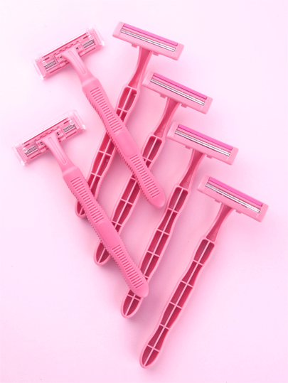 2 / 6 /12 قطعة/ ماكينة حلاقة يدوية للنساء لإزالة شعر الجسم والبكيني بشفرتين، آمنة للاستخدام