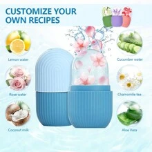 Facial Ice Mold, Ice Face Roller Face Massage Tools To Reduce Puffiness And Sculpt Face Contours, Suitable For Face, Eyes, Neck - Pink - View 4