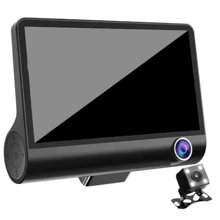 Premium Car Surveillance Camera 2 Cameras 1 Reverse 1 Front - Black - View 1