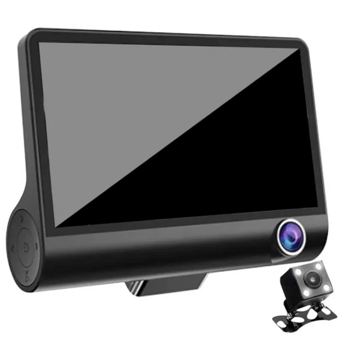 Premium Car Surveillance Camera 2 Cameras 1 Reverse 1 Front - Black - View 1