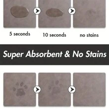 1 Pc Pet Feeding Mat, Ultra-Absorbent Diatom Mud Pet Feeding Mat - Waterproof, Non-Slip, Easy Clean, Odor-Resistant, And Durable Dog & Cat Food Placemat For Messy Eaters