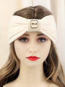 1 件纯色仿麂皮绒耳罩头带、柔软针织颈套、秋冬面罩 - 迷你款 - 查看 9