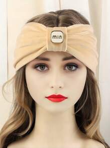 1 件纯色仿麂皮绒耳罩头带、柔软针织颈套、秋冬面罩 - 迷你款 - 查看 4