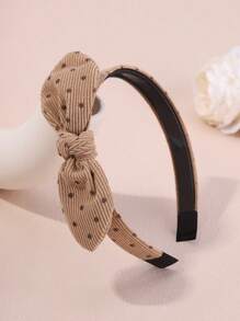 1/3 件纯色法兰绒蝴蝶结头带，条纹面料防滑头巾，优雅头饰，适合日常佩戴，秋冬，发带，发箍，发饰头带 - 彩色 - 查看 18