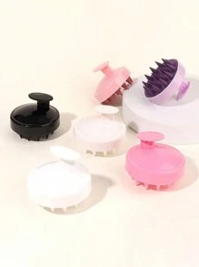 1PC Bàn chải massage da đầu, Dụng cụ gội đầu bằng rơm lúa mì, Bàn chải tóc bằng silicon, Bàn chải massage & làm sạch da đầu, Tẩy tế bào chết cho da đầu, Dụng cụ loại bỏ gàu, Phù hợp cho cả nam và nữ - Nhiều màu - Xem 7