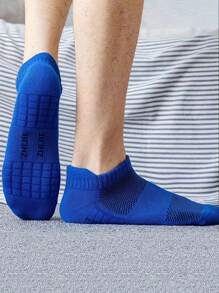 5 Pairs Of Men's And Women's Socks, Towel Fabric Leisure And Ankle Boat Socks Breathable Sports Socks Absorb Sweat Does Not Smell Feet, Very Thick Professional Long-Distance Running Sports Socks - Multicolor - View 6