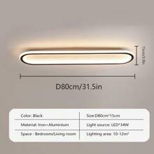 Modern LED Ceiling Lamp Home Decor Fixtures Minimalist Ceiling Lights Decoration Fixtures Simplicity Ceiling Lamps Luxury Home Decor Warm White/Cool White 2700-3500K /5500-6000K Aluminium/Silica Gel Ceiling Lights Black