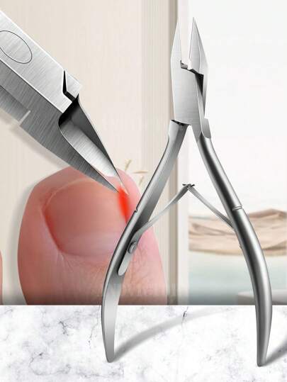 1 pieza Cortaúñas, tijeras para uñas, alicates de águila, alicates de pedicura, cortaúñas de ranura para uñas, cortaúñas de boca de águila