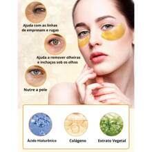 Kit 60 Masks Treats Dark Circles Collagen Anti-Wrinkle Adhesive Gel Pads Skin Care Eye Treatment Facial Mask - Màu ngẫu nhiên - Xem 2