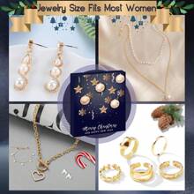 Calendario de Adviento Joyas 2024 Navidad 24 Días Cuenta Regresiva para Navidad 24 Sorpresas Joyería Mujer Pulsera Pendientes Collar Anillo para Mujer Esposa Madre Novia - Rojo - Ver 7
