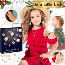 Calendario de Adviento Joyas 2024 Navidad 24 Días Cuenta Regresiva para Navidad 24 Sorpresas Joyería Mujer Pulsera Pendientes Collar Anillo para Mujer Esposa Madre Novia - Rojo - Ver 5