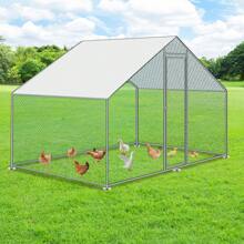 Cecaylie Chicken Coop Outdoor Enclosure Poultry House Outdoor Enclosure Stall Chicken House With PE Galvanized Steel Frame And Lockable Door 6/9/12/18/24m²