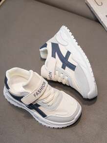 儿童运动鞋2024春秋新款软底男童跑步鞋百搭学生鞋时尚女童休闲运动鞋 - 黑色 - 查看 5