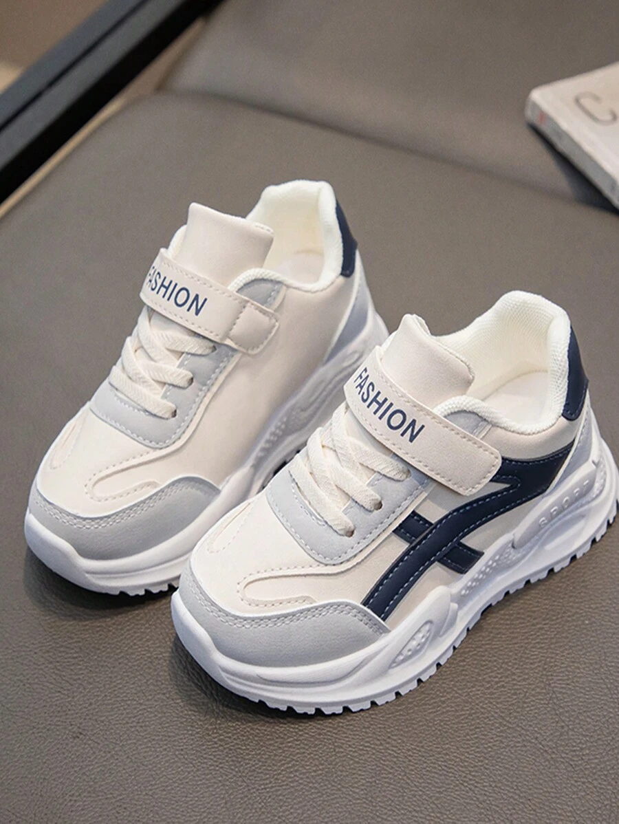 儿童运动鞋2024春秋新款软底男童跑步鞋百搭学生鞋时尚女童休闲运动鞋 - 黑色 - 查看 1