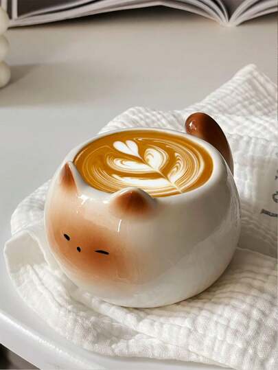 Cabin Kangaroo 1 件可爱暹罗猫陶瓷咖啡杯，适合 的高品质拿铁杯，创意家居装饰饮具，乔迁礼物，生日礼物，派对用品，送给男朋友/女朋友的礼物