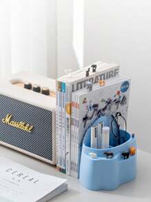 1 件山形桌面文具收纳盒，多功能笔筒，学生笔架，办公室收纳盒 - 彩色 - 查看 8