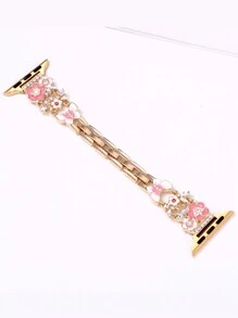 1个蝴蝶吊坠设计，触屏灵敏，无需贴膜，兼容，表壳和流苏合金表带需另行购买。表带和表壳可组合购买，享受更多优惠。兼容 Ultra/SE/8/7/5/4/3/2，尺寸为38/40/41/42/44/45/49毫米。