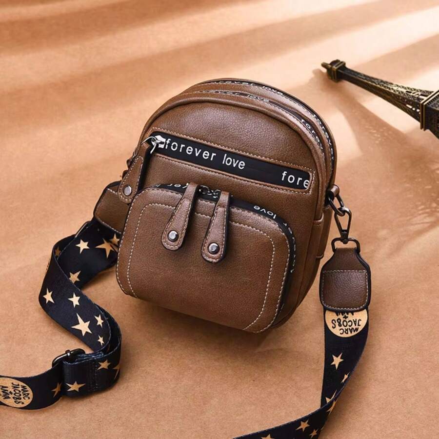 Kamufle Luxury Spacious Reinforced Women's Crossbody Bag - Rỉ Nâu - Xem 1
