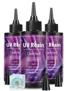 UV Resin Glue 100-500g Mold UV Glue And UV Lamp High Transparency Fast Drying DIY Crystal Jewelry Making