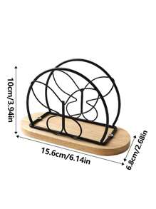 1 件北欧风格铁质纸巾架，适用于咖啡馆、酒店、餐厅的金属餐巾架，蝴蝶形纸巾盒，感恩节 - 彩色 - 查看 2