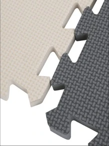 20 Large Soft Foam EVA Floor Mat Jigsaw Tiles Interlocking Garden Play Mats - Gray and creamy-white - View 8