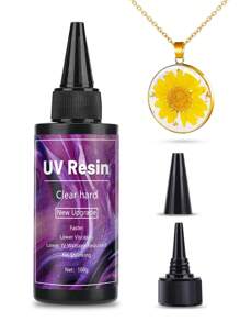 UV Resin Glue 100-500g Mold UV Glue And UV Lamp High Transparency Fast Drying DIY Crystal Jewelry Making