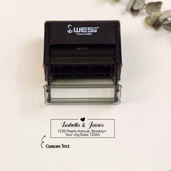 Customized Address Stamp, Name Stamp, Anniversary Stamp, Perfect Gift For Friends Back To School Multi-Functional,Compact,Seal,Reusable,No-Iron Contracted,Colorful,Cute,Funny,Kawaii,Modern,Cartoon Unique,Customized Self Inking Stamps Personalized,Name Stamps Personalized,Personalized Gifts For Women/Men Ideal Gifts For Him Her,Boyfriend,Girlfriend,Friends,Family,Workers For School,For Business/Work/Office