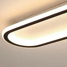Modern LED Ceiling Lamp Home Decor Fixtures Minimalist Ceiling Lights Decoration Fixtures Simplicity Ceiling Lamps Luxury Home Decor Warm White/Cool White 2700-3500K /5500-6000K Aluminium/Silica Gel Ceiling Lights Black