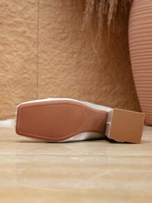 Criss-Cross Strap Square Toe Ballet Flats With Bow Accent, French Style