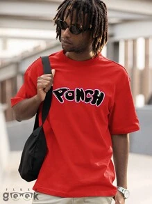 T-Shirt Over Streetwear Style Shirt Bear Pancho Premium Cotton Ref 1457 FLUXOGEEK - Đỏ - Xem 4