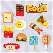 1 set de 10 blocs de construction mignons d'insectes, série de blocs de construction animaux DIY, cadeau d'anniversaire, cadeau de Nouvel An, mini blocs de construction, décoration de bureau, soulagement de la pression, soulagement du stress, blocs de construction mignons, collection de blocs de construction. Emballage aléatoire, décoration de collection de la maison, blocs de construction de poisson en bois, poupée assemblée, ornement de bureau, cadeaux d'ornement de bureau, jouet puzzle de blocs de construction, créez votre propre collection d'animaux. Cadeau créatif de la Saint-Valentin. Décoration de chambre Cadeaux de Noël Blocs de couleur Blocs de couleur