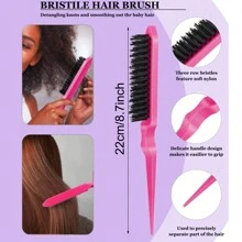 Lược túi khí di động 1 chiếc, Lược chải tóc gia dụng bền nhỏ dễ thương, Lược massage da đầu bằng đệm khí - Nhiều màu - Xem 5