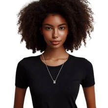 Colar Escapulário Cabocla Jurema Umbanda Aço Inoxidável