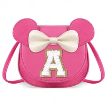 个性化字母钱包，独特钱包，蝴蝶结钱包，小女孩钱包，S码钱包，斜挎包，S码生日礼物，适合2-7岁女孩