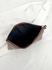 2026 New Korean Style Envelope Bag Women Fashion Tassel Patchwork Envelope Bag Ladies Shoulder Handbag Small Square Bag - Brown - View 6