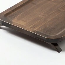 1 件带浮动支撑脚的储物托盘，三种款式，适用于咖啡、水果、甜点等，餐厅厨房卧室婚礼派对多场景可重复使用 - 彩色 - 查看 9