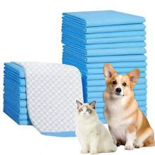 20/40/50/100 件宠物一次性尿垫，训练小狗猫厕所垫，宠物清洁用品 - 藍色 - 查看 1