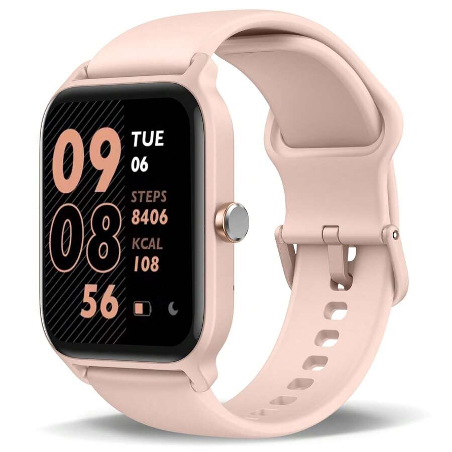 Faweio Smart Watch For Men Women, Answer Make Call, Alexa Built-In, 1.8" Touch Screen Fitness Tracker For Iphone Android With 100+ Sport Modes,Sleep Monitor, IP68 Waterproof Watch - Hồng - Xem 1